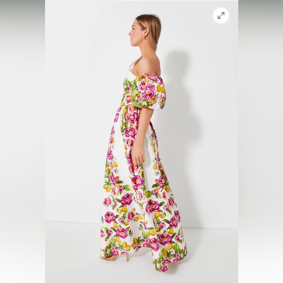 Borgo de Nor Peonia Pink Juliet Cotton Dress - Picture 3 of 8